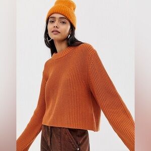 Weekday Women's Rust Knit Sweater